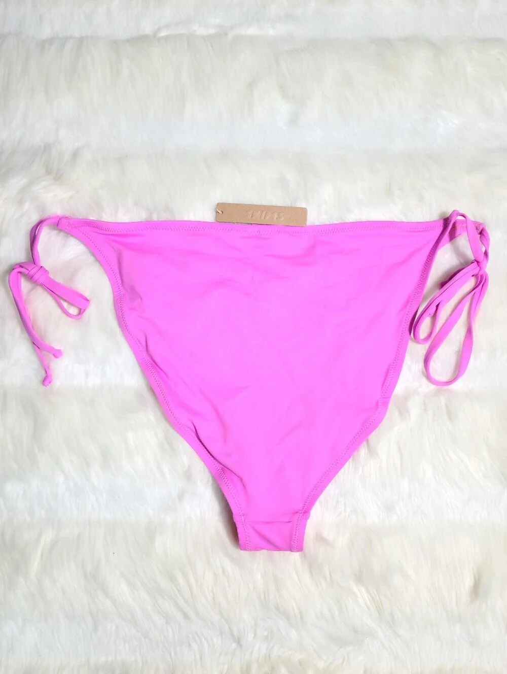 SKIMS Swim Dippy Tie Bottom Pink Neon Orchid Women 2X NEW